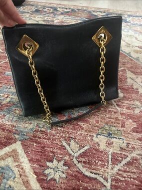 VINTAGE 1940s/50s KORET  Purse Calf Black Coin